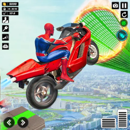 دانلود Superhero Bike Stunts 3D Race
