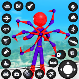 دانلود Spider Stickman Rope Hero Game