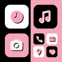 دانلود Wow DarkPink Theme - Icon Pack