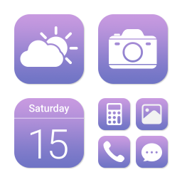 دانلود Wow Lavender Light - Icon Pack