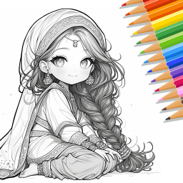 دانلود Cute Drawing : Anime Color Fan