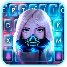 دانلود Cyber Punk Girl Keyboard Theme