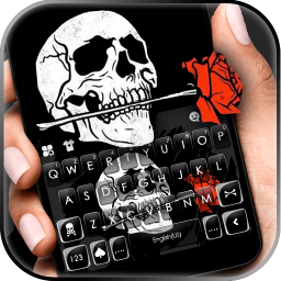 دانلود Skull Rose Keyboard Theme