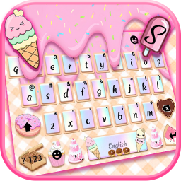 دانلود Sweet Donut Pink Drip Keyboard Theme