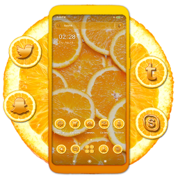 دانلود Orange Slice Theme Launcher