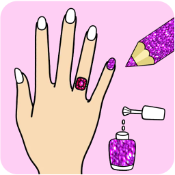 دانلود Fashion Nail Coloring Pages For Girls