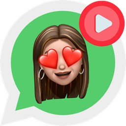 دانلود استیکر متحرک دخترانه واتساپ