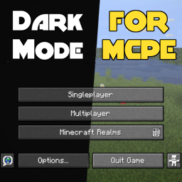 دانلود Dark Mode Mod for Minecraft PE