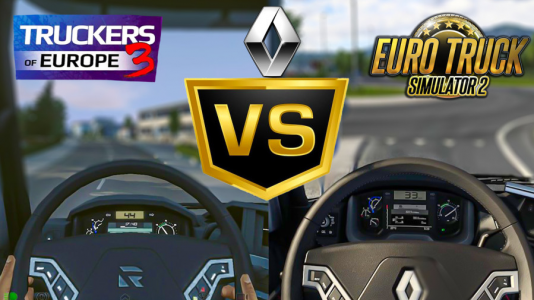  استریم شبیه‌ساز کامیون ۳ - کیکسیتاتور - فصل ۱ - مقایسه بازی Truckers of Europe ۳ و Euro Truck Simulator ۲
