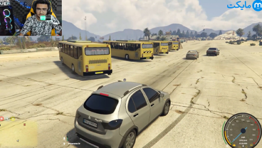  استریم چالش پرش با ماشین در جی‌تی‌ای ۵ - سناتور هادی - فصل ۱ - قسمت ۱۲