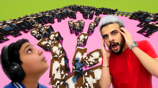  استریم ماینکرفت: چالشی - ابوالفضل ایکس مستر - فصل ۱ - چالش قتل عام گاو ماینکرفت با علی