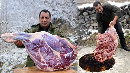 سریال آشپزی روستایی در دل طبیعت - فصل ۱ - ران گوساله تنوری