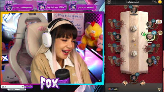  استریم شب‌های مافیا - شادی فاکس - فصل ۱ - دختره وسط بازی مافیا گریش افتاد