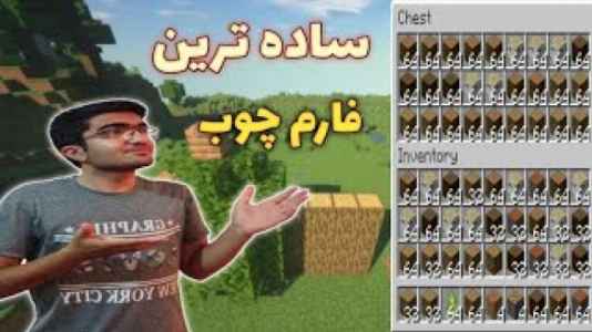  استریم ماینکرفت - سناتور هادی - فصل ۱ - اموزش ساخت ساده ترین فارم چوب