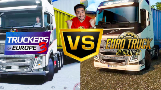  استریم شبیه‌ساز کامیون ۳ - کیکسیتاتور - فصل ۱ - مقایسه Euro truck و truckers of Europe