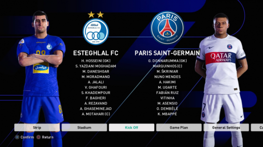  استریم پی‌اس ۲۰۲۲ : پنالتی - تایگر ایکس گیمینگ - فصل ۱ - استقلال - پاری سن ژرمن