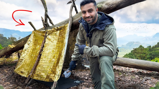 سریال ولاگ‌های مهران‌ ام‌کی - فصل ۱ - فقط با پتو نجات و نخ خونه جنگلی ساختم