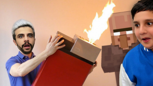  استریم ماینکرفت: چالشی - ابوالفضل ایکس مستر - فصل ۱ - چالش فندک ویلیجر ماینکرفت با علی