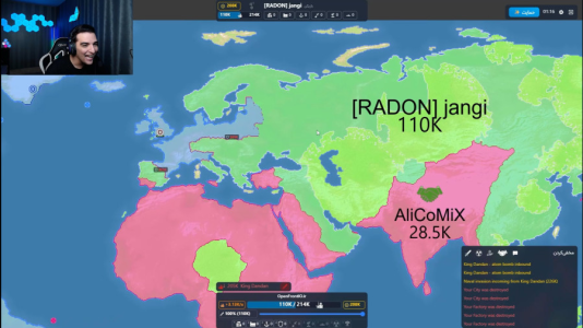  استریم ویدیوهای باحال و خفن - امیر رادون - فصل ۱ - جنگ جهانی با علی کامیکس و هاشمگلی ۱