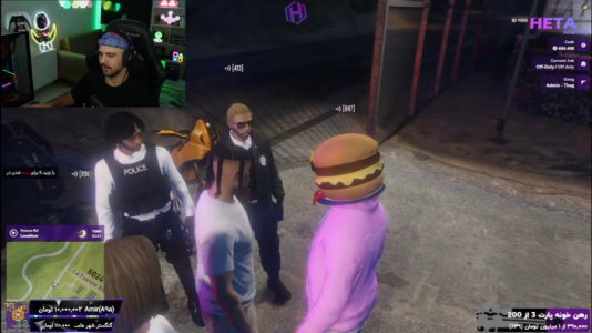  استریم جی‌تی‌ای ۵ آنلاین ۲ - عمو هیتمن - فصل ۱ - موقع دزدی دستگیر شدم