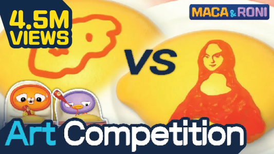 انیمیشن ماکا و رونی - فصل ۱ - قسمت ۸ - مسابقه هنری