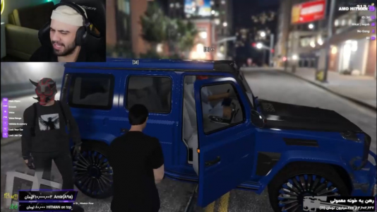  استریم جی‌تی‌ای ۵ آنلاین ۲ - عمو هیتمن - فصل ۱ - جی کلاس آبی رنک بنز آخرین مدل