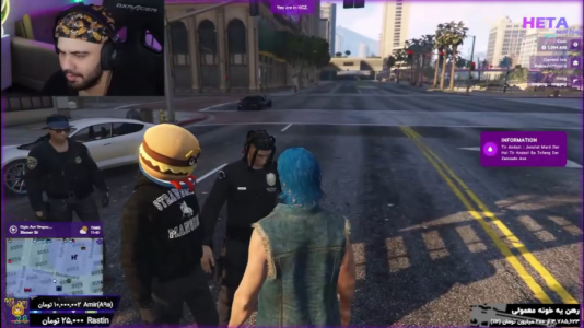  استریم جی‌تی‌ای ۵ آنلاین ۲ - عمو هیتمن - فصل ۱ - مو آبی داشتن تو شهر ممنوع شد