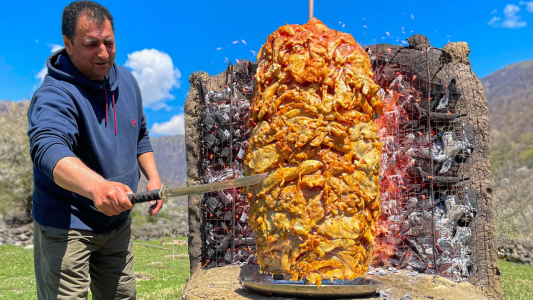 سریال آشپزی روستایی در دل طبیعت - فصل ۱ - شاورمای مرغ خانگی