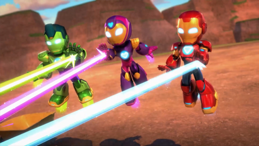 انیمیشن آیرون من و دوستان بی نظیرش - فصل ۱ - قسمت ۱۵ - اولین پرواز بال‌قرمزی / مرد جاذبه براق می‌شه!