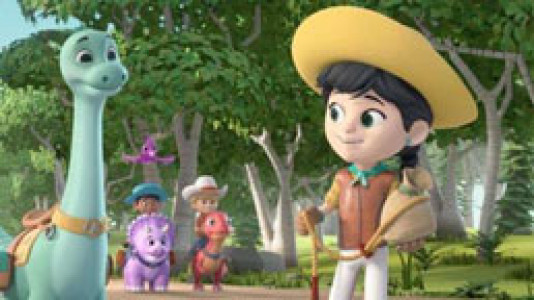 انیمیشن مزرعه دایناسورها - فصل ۱ - قسمت ۲ -  آن اسپینوزاروس را متوقف کنید!