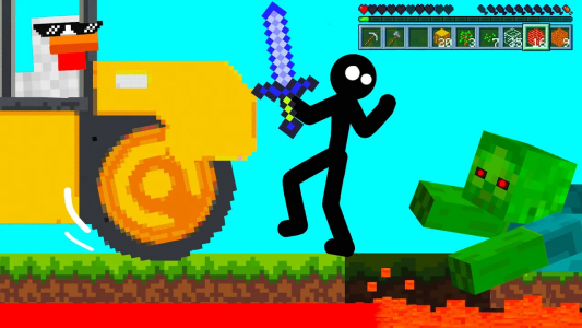 انیمیشن استیکمن‌ها در دنیای ماینکرفت - فصل ۱ - قسمت ۱۷