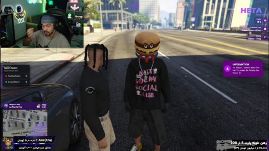  استریم جی‌تی‌ای ۵ آنلاین ۲ - عمو هیتمن - فصل ۱ - کشیدن زیر داداشم با ۱۲۰ تا سرعت