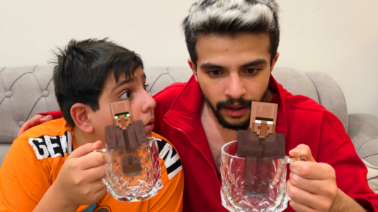  استریم ماینکرفت: چالشی - ابوالفضل ایکس مستر - فصل ۱ - چالش لیوان ویلیجر ماینکرفت با علی