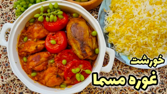 سریال آموزش انواع خورشت - آشپزی با مهتاب - فصل ۱ - طرز تهیه خورشت غوره مسما با مرغ
