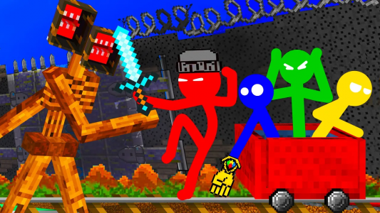 انیمیشن استیکمن‌ها در دنیای ماینکرفت - فصل ۱ - قسمت ۵