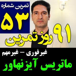  پادکست مدیریت زمان و برنامه‌ریزی - نظم - فصل ۱ - اپیزود ۵۳ - جدول و ماتریس آیزنهاور - غیرفوری غیرمهم