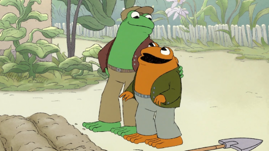 انیمیشن قورباغه و وزغ - فصل ۱ - قسمت ۴ - باغ؛ یک کیک