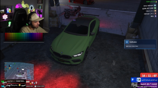  استریم جی‌تی‌ای وی ۱۱ - عمو هیتمن - فصل ۱ - BMW شوتی سوار داخل gta !