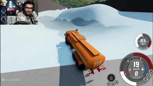  استریم بازسازی ماشین ۳ - سناتور هادی - فصل ۱ - چالش شیب یخی با کامیون