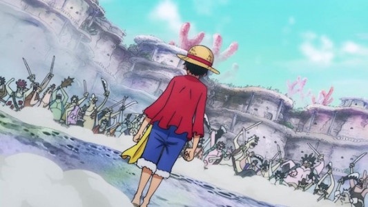 انیمیشن وان پیس: حماسه جزیره مردان ماهی - فصل ۱ - قسمت ۱۷ - بتل رویال! کلاه حصیری در مقابل ۱۰۰۰۰۰ مخالف