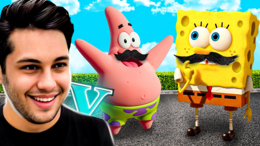  استریم جی‌تی‌ای ۵: باب اسفنجی - احسان باکستر - فصل ۱ - جی‌تی‌ای اما باب اسفنجی سیبیل درآورد