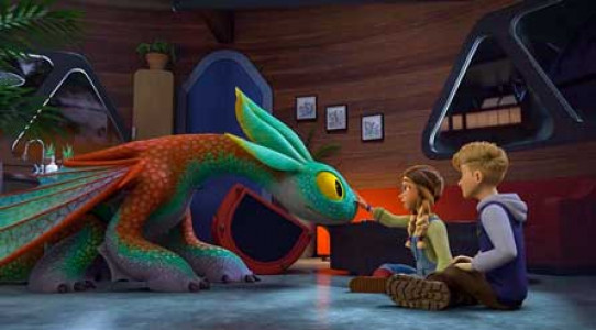 انیمیشن اژدهایان: نه قلمرو - فصل ۱ - قسمت ۵ - بال پنهان