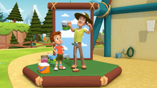 انیمیشن رنجر راب - فصل ۱ - قسمت ۴۸ - پاگنده فراموشکار در پارک آسمان بزرگ