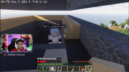  استریم ماینکرفت: واقعی - مهدی بیزیکسر - فصل ۱ - استخر خامه‌ای