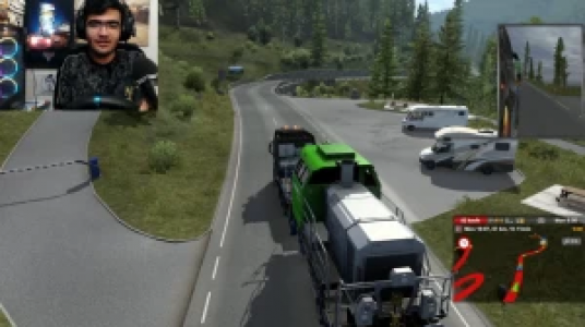  استریم شبیه‌ساز کامیون ۱ - سناتور هادی - فصل ۱ - جاده پر پیچ با فرمان