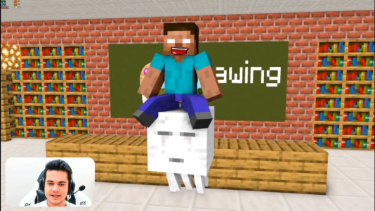  استریم ماینکرفت: مدرسه هیولاها - گیریفین وی - فصل ۱ - نقاشی ۲ هیولاها؟