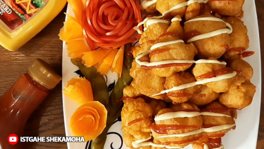 سریال انواع سوخاری - ایستگاه شکموها - انواع سوخاری - گل کلم سوخاری مجلسی به روش رستوران