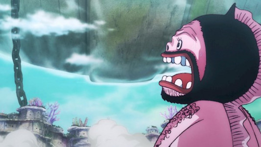 انیمیشن وان پیس: حماسه جزیره مردان ماهی - فصل ۱ - قسمت ۱۸ - جزیره فیشمن ها با نابودی روبرو می شود! کشتی باستانی نوح