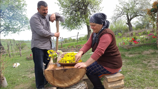 سریال زندگی روستایی - آشپزی در طبیعت - فصل ۱ - تهیه مربای گل قاصدک طبیعی و ظرف مرغ خوشمزه