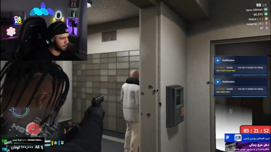  استریم جی‌تی‌ای وی ۱۱ - عمو هیتمن - فصل ۱ - با ۳ تا تیر ۳ نفر کشتم !! GTA V